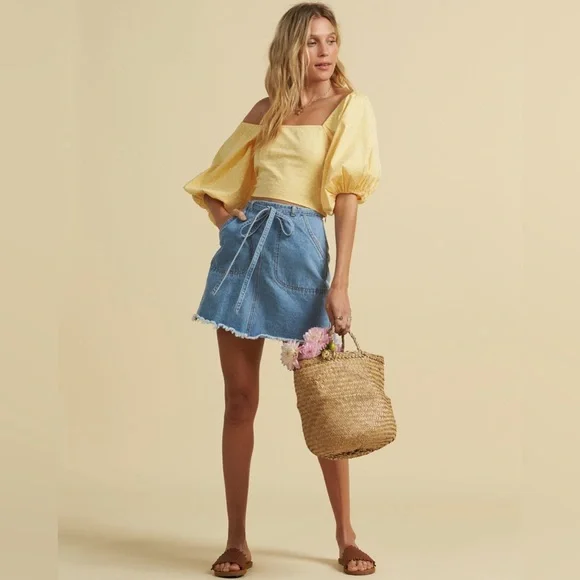 Billabong x Salty Blonde 🏝️ Denim Skirt - Picture 3 of 13